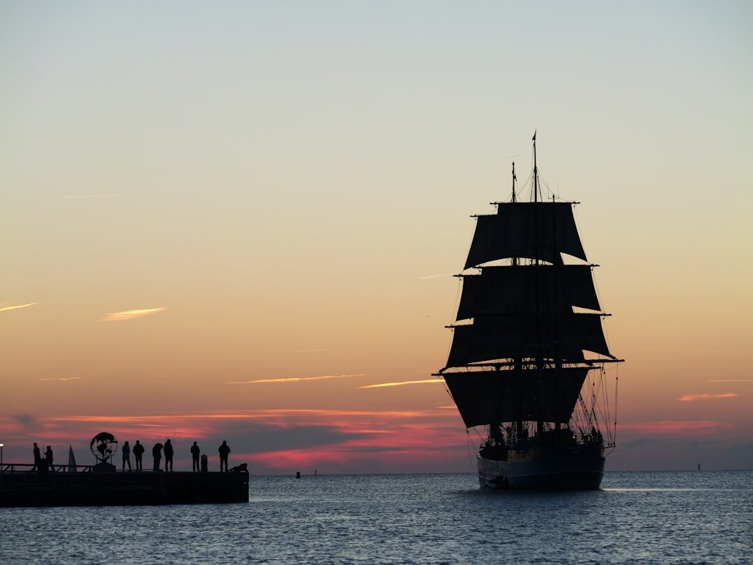 old sailing ship at sea
